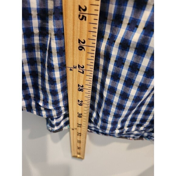 Robert Graham Mens Plaid Flip Cuff Detail Long Sleeve Button Up RG details - Picture 9 of 10